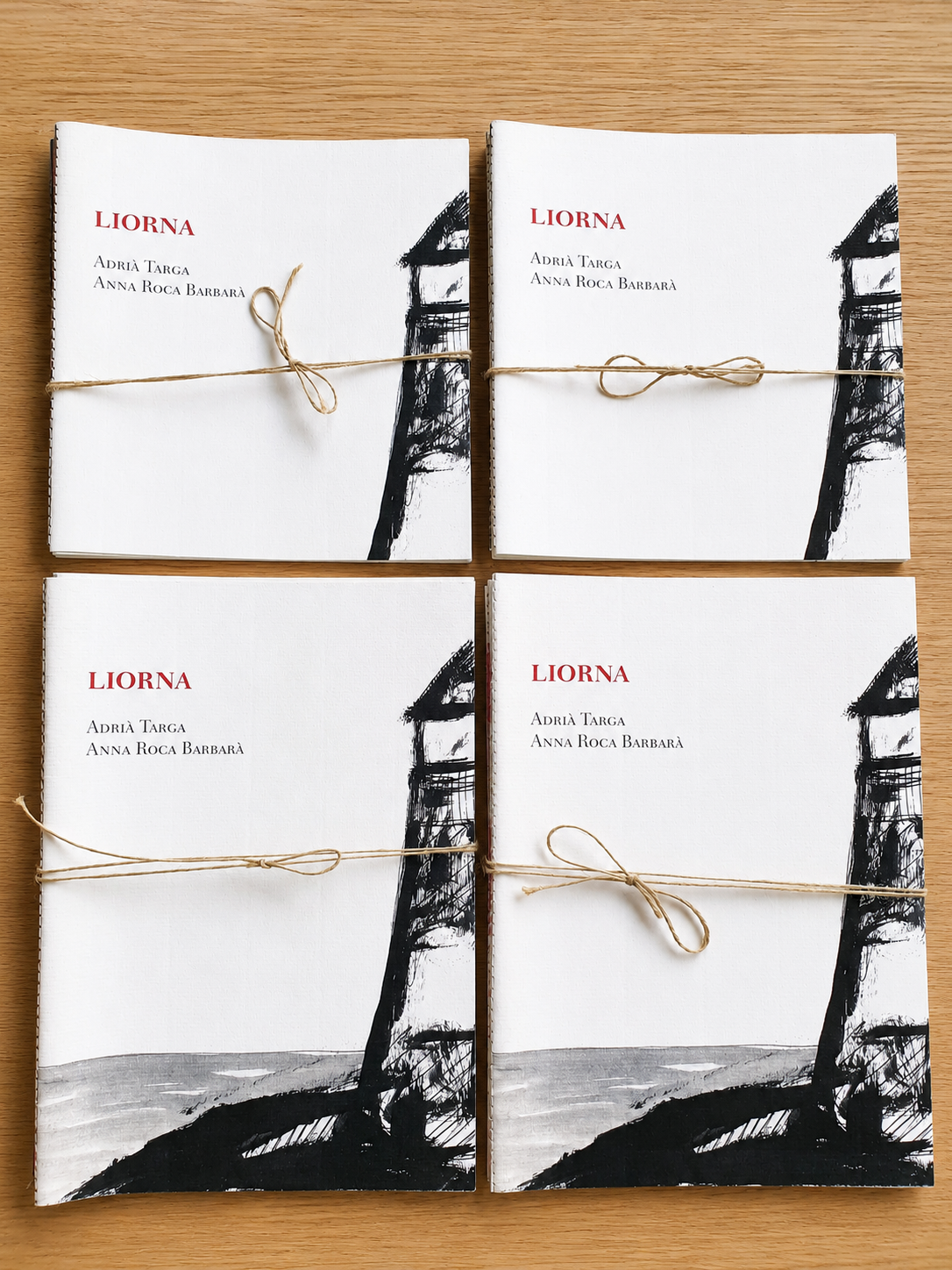 Portada i il·lustracions del poemari Liorna d'Adrià Targa