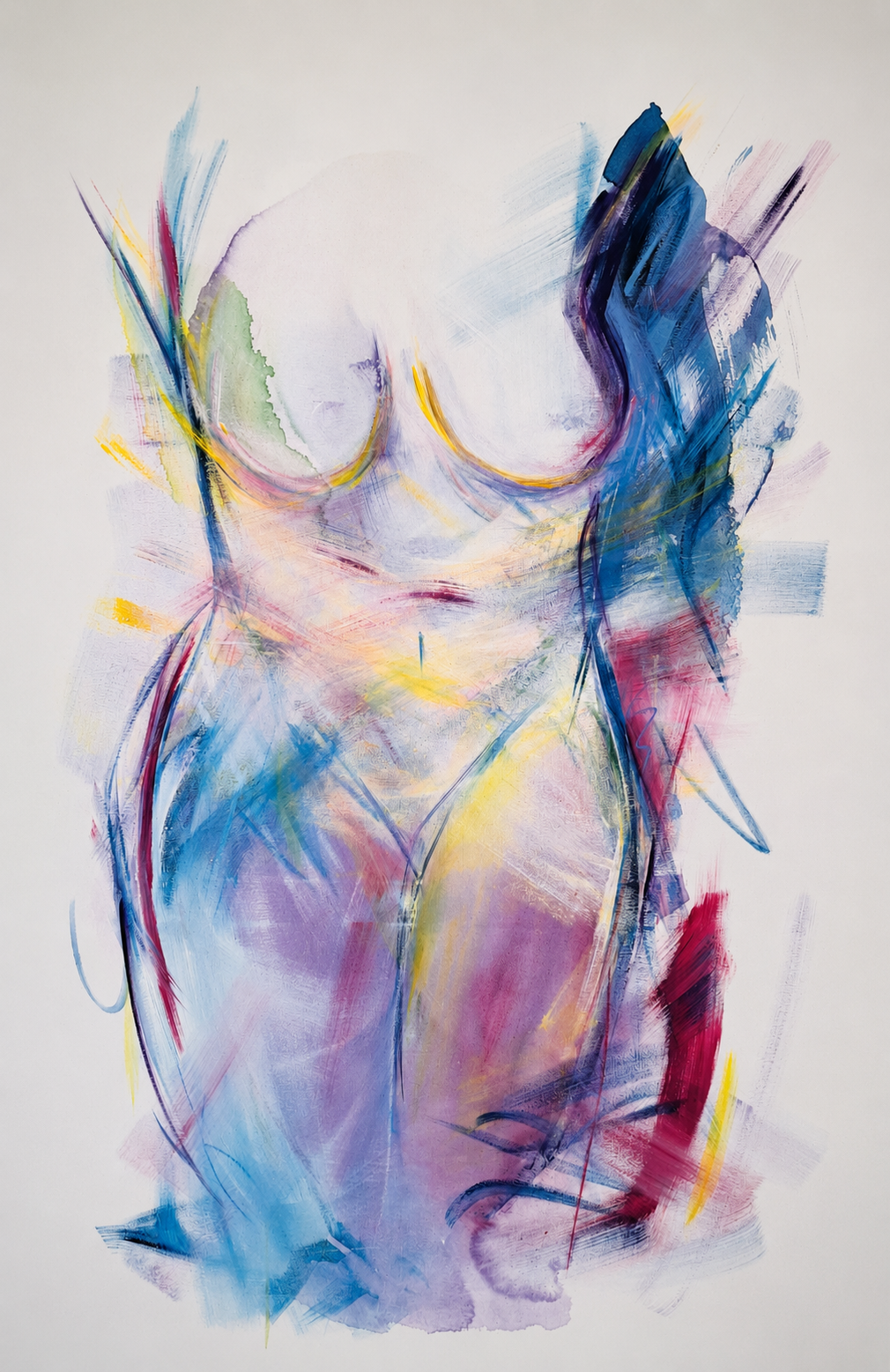 Homenatge, 2025 — Acrílics i pastels sobre tela de cotó